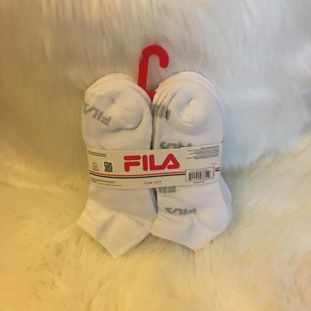White & Grey flia anklet socks